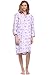 Casual Nights Women's Cotton Flannel 3/4 Sleeve Lounger House Dress