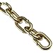 Campbell 0723367 Low Carbon Steel Straight Link Machine Chainon Reel, Brass Glo, #3 Trade, 0.14" Diameter, 50' Length, 270 lbs Load Capacity