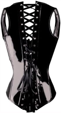 New Touching PVC Underbust Reshaping Sexy Black Corset