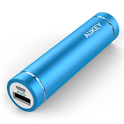 (オーキー)Aukey AIPower 小型3000mAhモバイルバッテリー スマホ充電器 iPhone/Androidスマートフォンを充電可能 （ブルー）PB-N23