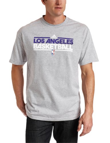 NBA Los Angeles Lakers Practice Short Sleeve Tee (Grey, XX-Large)