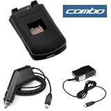  : Durable Flexible Soft Black Silicone Skin Case + Car Charger + Home Travel Charger for Motorola W755 Cell Phone