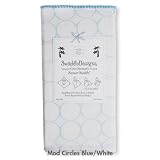 SwaddleDesigns  Ultimate Receiving Blanket™ Summer Swaddle Mod Circles Blue/White