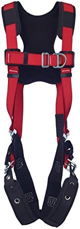 Protecto Pro 1191439 Fall Arrest Kit with Back/Front D-Rings, Shoulder/Leg Padding, Pass Thru Buckle Chest and Tongue Buckle Legs