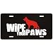 New  German Shepherd / Wipe Your Paws  License Plate Dog