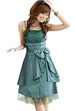sweet bell(スイートベル)パーティードレス ショートドレス 結婚式 ブライダル 2次会 Aライン ワンピース 緑 グリーン