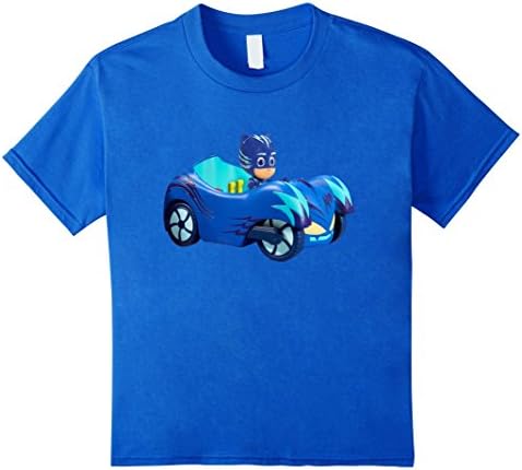 Kids PJ-Marks Fans Catboy/Connor Crest Costume Tshirt 6 Royal Blue