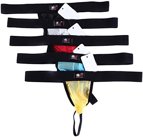 SiikWorld Men's Performance Transparent Supporter Strap Pack of 5