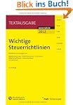 Wichtige Steuerrichtlinien: Richtlini...