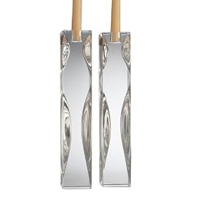 Nambe Reveal 12-Inch Candlestick, Pair