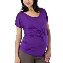 Liz Lange&reg; Tie Front Knit Top- Purple