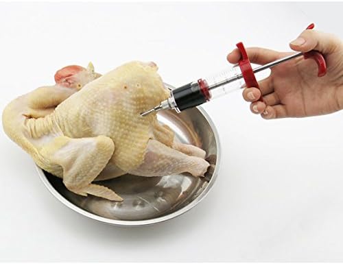 de best goods BBQ Barbecue Marinade Sauce Injector Turkey Needle Seasoning Syringe