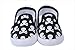 Bigood Baby Toddler Crib Skull Anti-Slip Shoes First Walking Sneakers Black