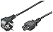 Wentronic Netzkabel (Schukostecker auf IEC 320-C5 Buchse) 1,8m schwarz