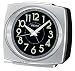 Seiko Bedside Alarm Clock Silver-Tone Metallic Case #QHK002SLH