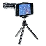 【iPhone4/iPhone4S専用】望遠レンズキット　ズーム10倍！写真に＋で楽しみを！ミニ三脚、専用ケース付！