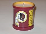 41lHcn SaLL. SL160  WASHINGTON REDSKINS Team Logo Embossed Scented Decorative VOTIVE CANDLE