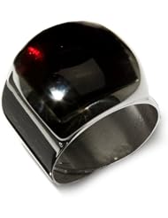 Sterling Silver Cherry Amber Square Ring