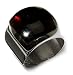 Sterling Silver Cherry Amber Square Adjustable Ring