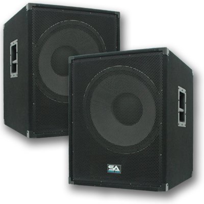Seismic Audio - Enforcer II - Pair of PA 18" Subwoofer Speaker Cabinet