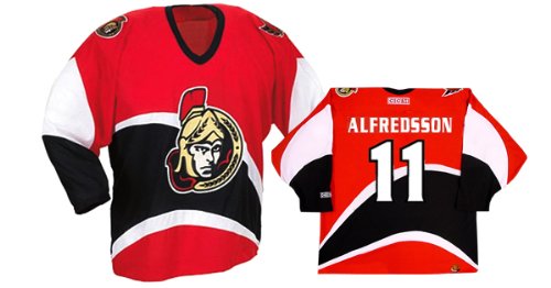 Buy ALFREDSSON #11 Ottawa Senators CCM 550 Series Replica NHL Hockey Jersey (NHLPA Certified Custom...