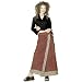 Maroon Print - Long Wrap Ladies Skirt