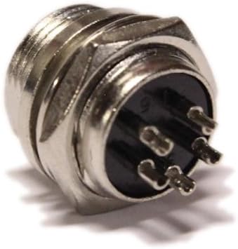 Redman C5P Cobra Uniden President Cb Radio 5 Pin Mic Panel Jack Connector