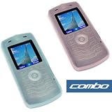 Bargaincell- 2-Piece Value Combo Pack Of Motorola Slvr L7 Protective Silicon Skin Cover Cases- ( Pink + Baby Blue )