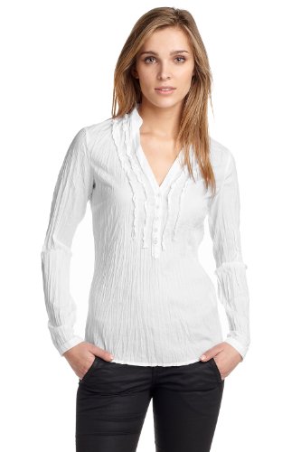ESPRIT Damen Bluse A27301, Gr. 38, Wei&szlig; (white 100) Preisvergleich