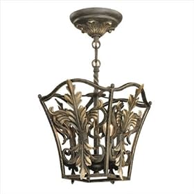 Allium Semi Flush Mount in Burnished Umber by Thomas Lighting