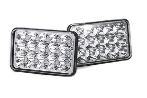 Avec Products 7×6 Luxx Series LED Conversion Headlights – Clear/ Chrome