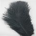 Kmise 20pcs Real Natural 12-14 Inch(30~35cm) Ostrich Feathers