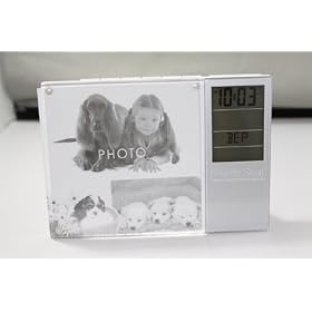 Digital Desk Clock with Photo Frame, Temperature and Recording Function