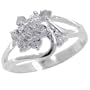Size 7 Cz Daisy Right Hand Ring