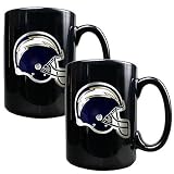 2 Pc San Diego Chargers Coffee Mug Set - Black by Great Amreican Products