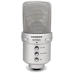 Samson G-Track GM1U USB-Studiomikrofon mit integriertem Audiointerface, Stativ und Cakewalk Sonar LE