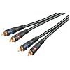 3.0m 2x Cinch Stecker auf 2x Cinch Stecker - HQ