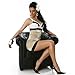 Edles Minikleid Cocktailkleid Gold (9284)