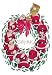 12 X 18 Stretched Canvas Poster Santa Christmas Wreath