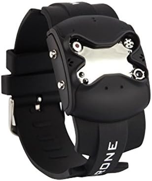 New Design Silica Gel Rubber Square Drones Shape Military LED Men's Sports Wrist Watches Black