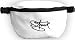 Original 2stoned wear Hip Bag with embroidered Classic Logo in White by 2-stoned wear