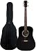 Fender FA-100 Limited Edition Dreadnought Acoustic Guitar with Gig Bag - Black