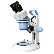 Ample Scientific SM-Plus-24 2X and 4X Objectives Dual Magnification Binocular Stereo Microscope, WF10X/20 mm Eyepiece
