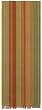 Durable Hand Woven 100% Cotton Colorful Orange and Red Striped Table Runners 12x72 Inches Set of Two
