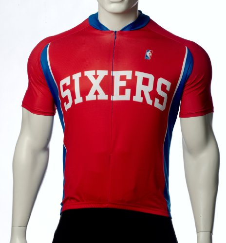 NBA Philadelphia 76Ers Men'S Cycling Jersey, Red, Small