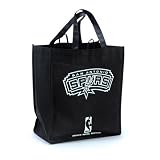 San Antonio Spurs Black Reusable Tote Bag