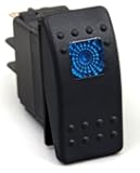 Daystar KU80011 20 Amp Blue Light Rocker Switch Kit