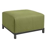 Copenhagen Titanium Ottoman - Microsuede Willow
