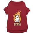 MEDIUM - RED - HALLOWEEN T-SHIRT - DADDY'S LIL' DEVIL