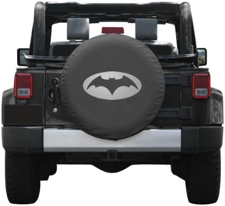32/33" Batman Spare Tire Cover - Silver Logo